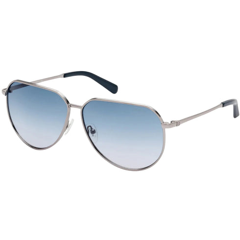 Guess Gu00089 08W Shiny Gunmetal Gradient Blue Sunglasses